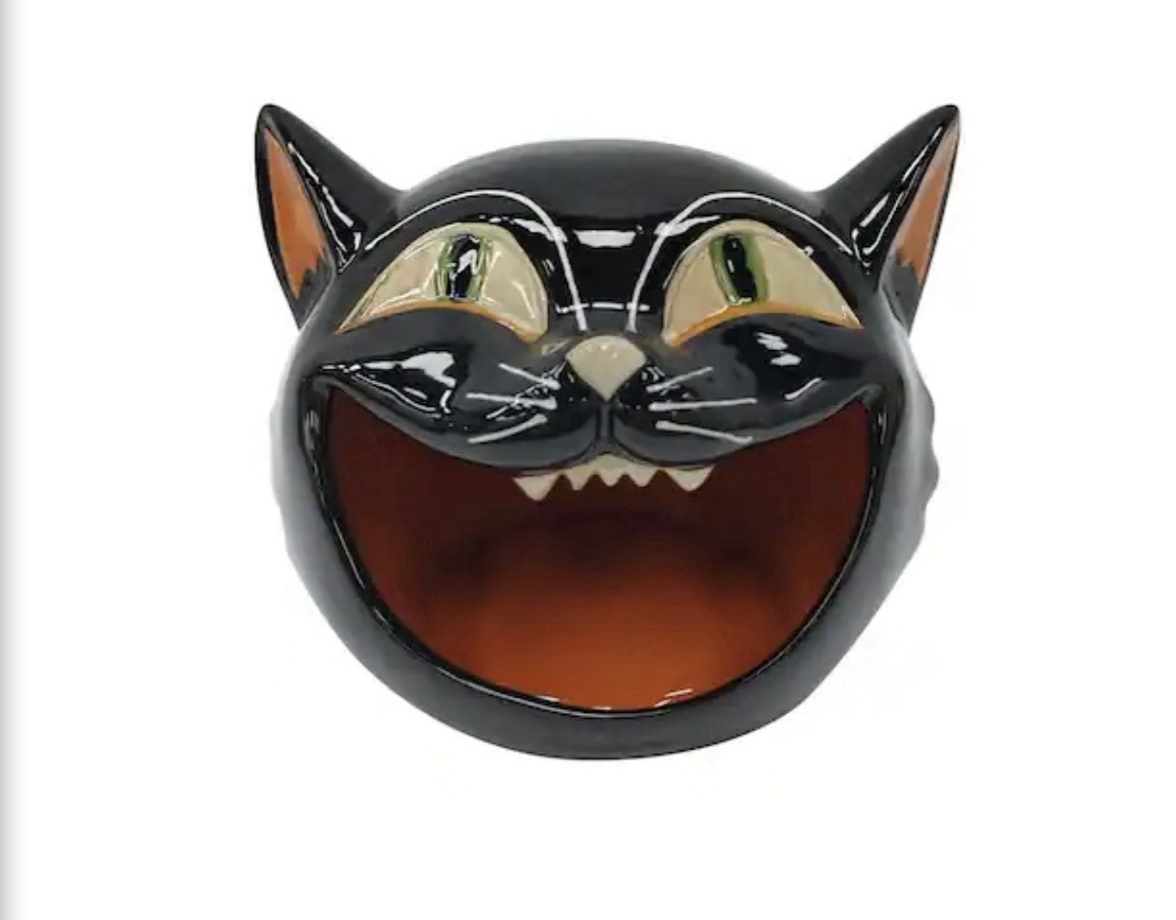Black Cat Head Ceramic Candy Bowl Vintage Spirits Collection Michaels
