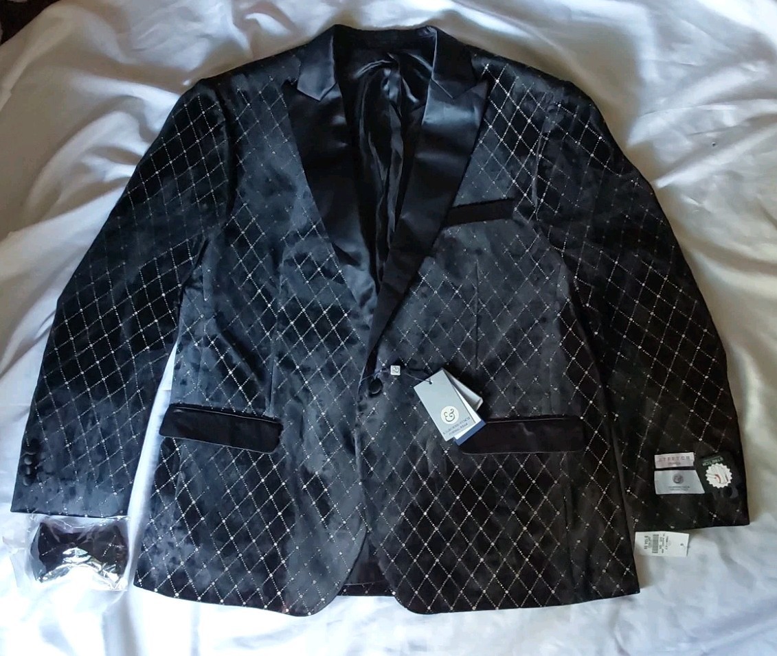 Kilburne & Finch Formal Wear Evening Jacket 54 L Adjustable Bowtie New With Tag Kilburne & Finch Formal Wear Evening Jacket 54 L Adjustable Bowtie New With Tag