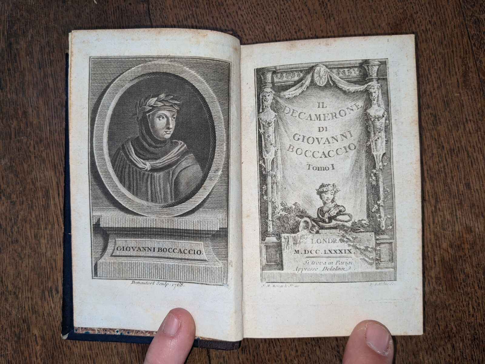 antique book-Il Decamerone di Giovanni Boccaccio Volume 1 - 1789