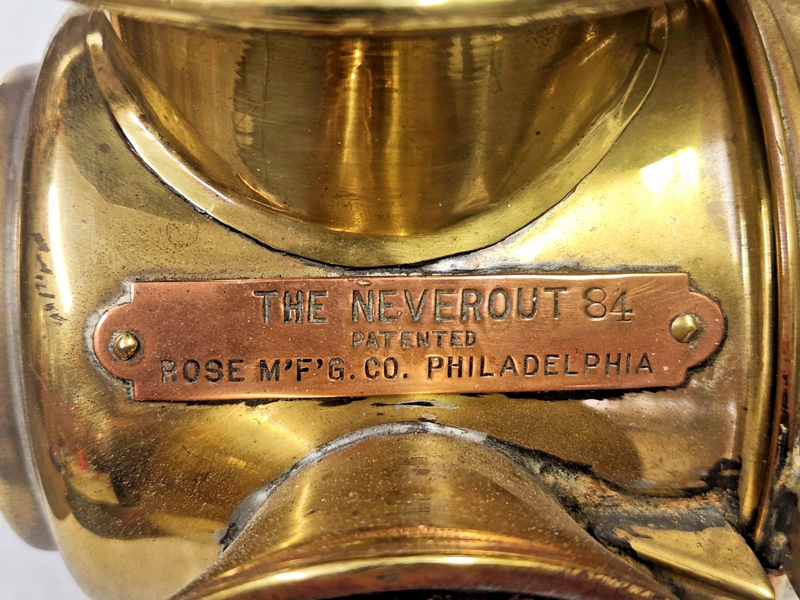 Neverout 84 Lamp Antique Jeweled Bike Lantern Made In USA Rose MFG Philadelphia Neverout 84 Lamp Antique Jeweled Bike Lantern Made In USA Rose MFG Philadelphia