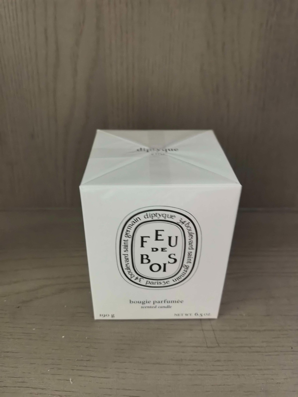 Diptyque Feu de Bois Scented Candle 190g / 6.5oz Bougie Parfumee Brand New Seale