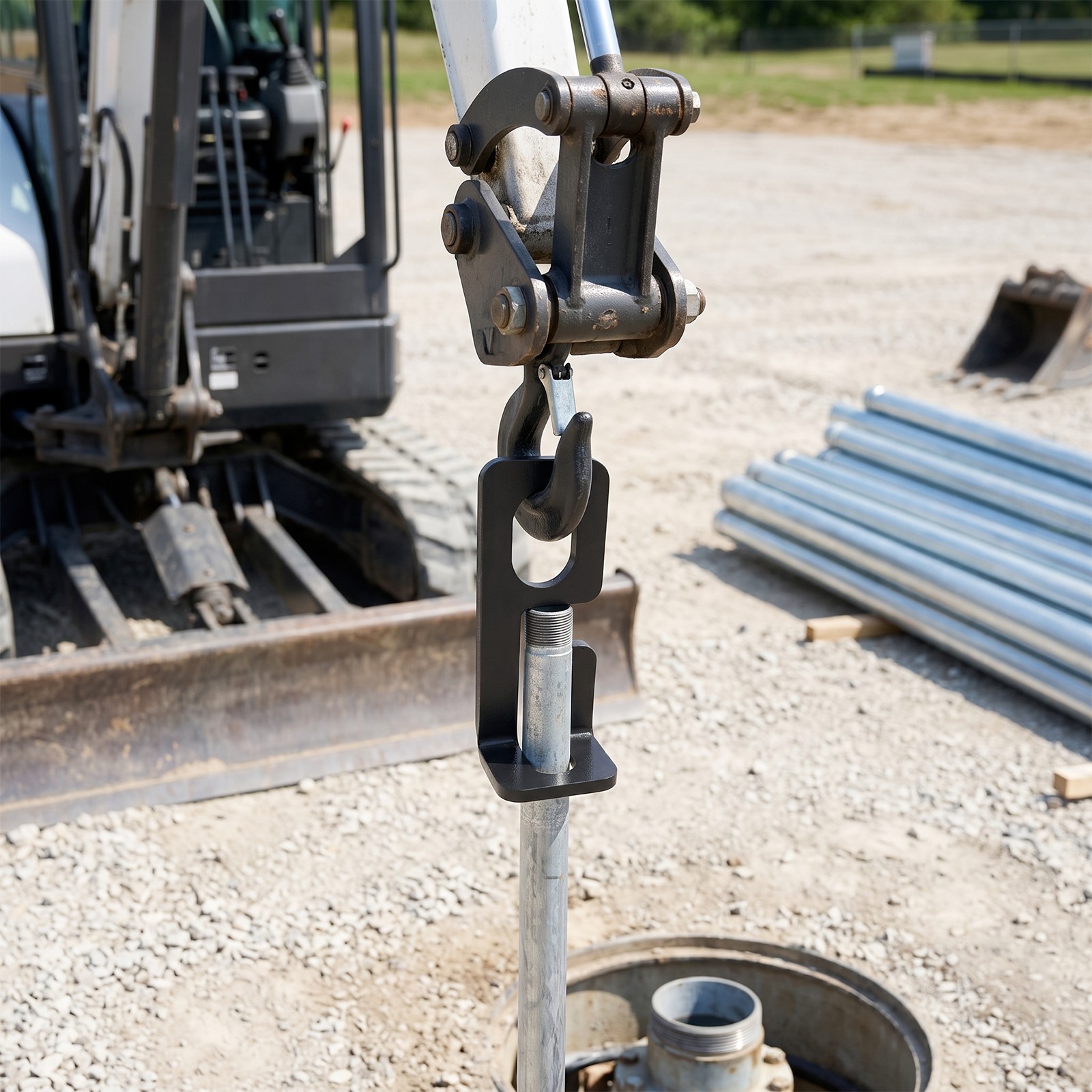 Well Pump Pipe Puller Heavy-duty Reliable Well Pump Pipe Puller Tool 6000 lbs