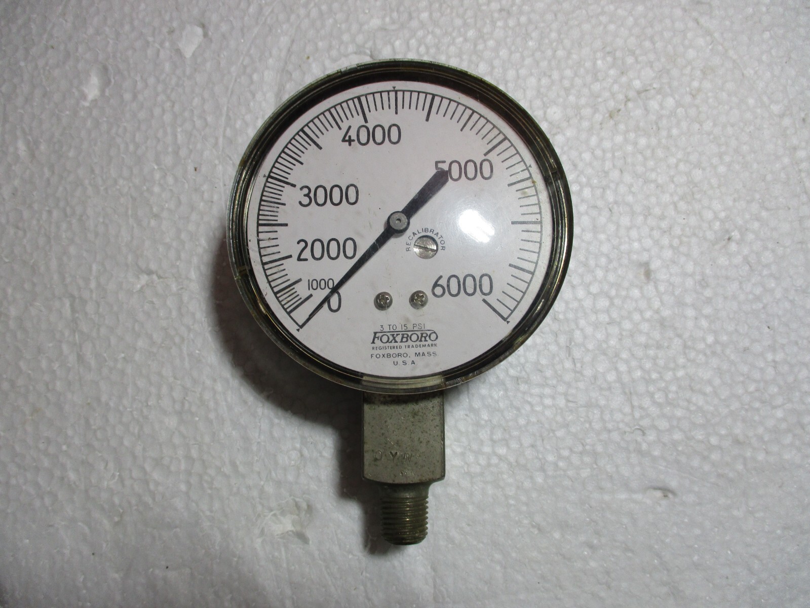 Vintage Gauge Industrial Foxboro Mass. USA Pressure Steampunk 3 3/4 Vintage Gauge Industrial Foxboro Mass. USA Pressure Steampunk 3 3/4