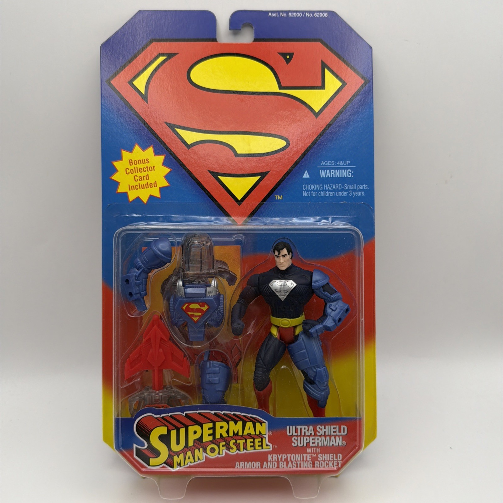 Kenner 1995 Superman Man of Steel Ultra Shield Superman Action Figure *NEW J3