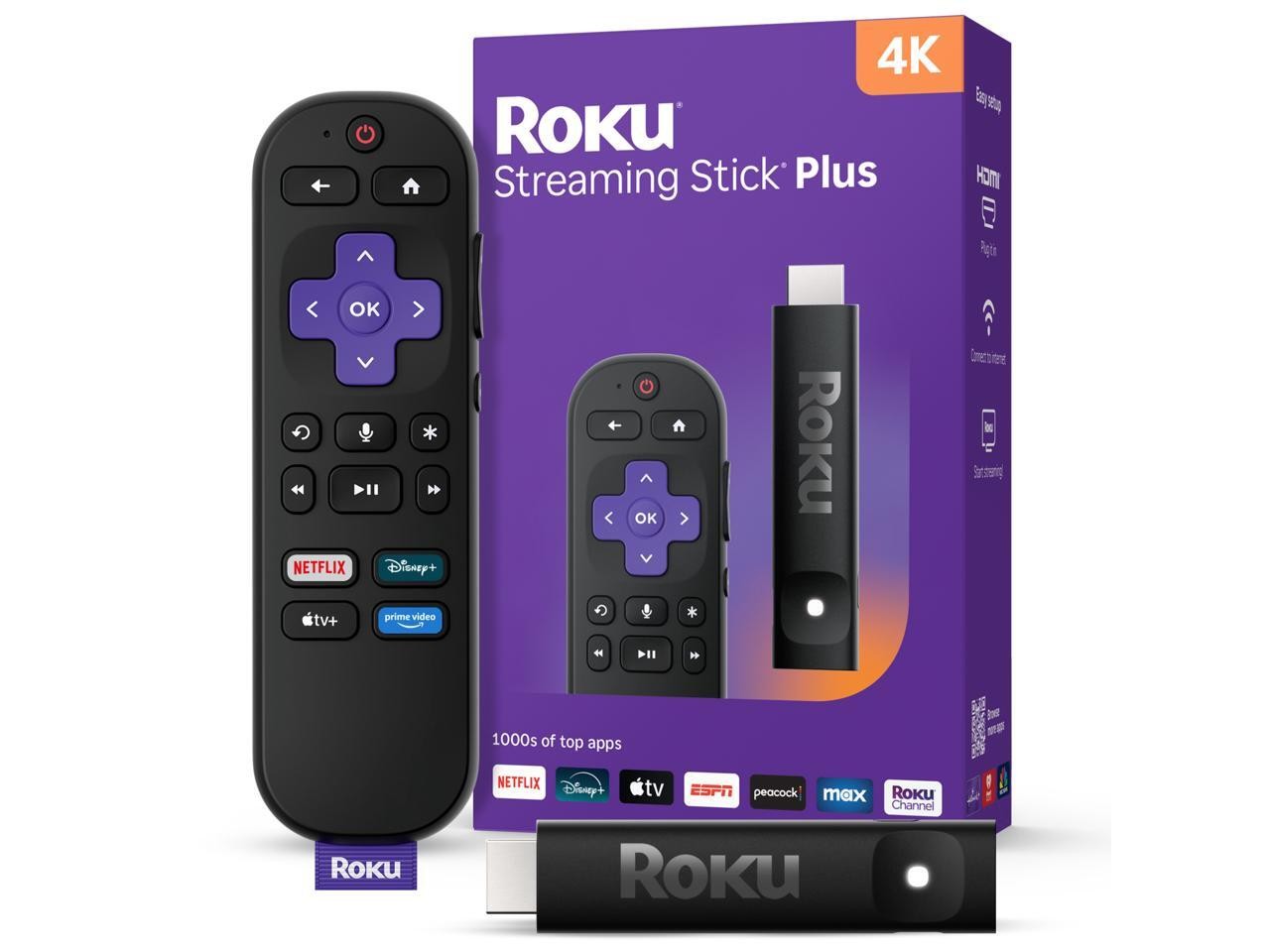 Roku Streaming Stick 2025 - HD Roku Streaming Device for TV with Voice Remote -