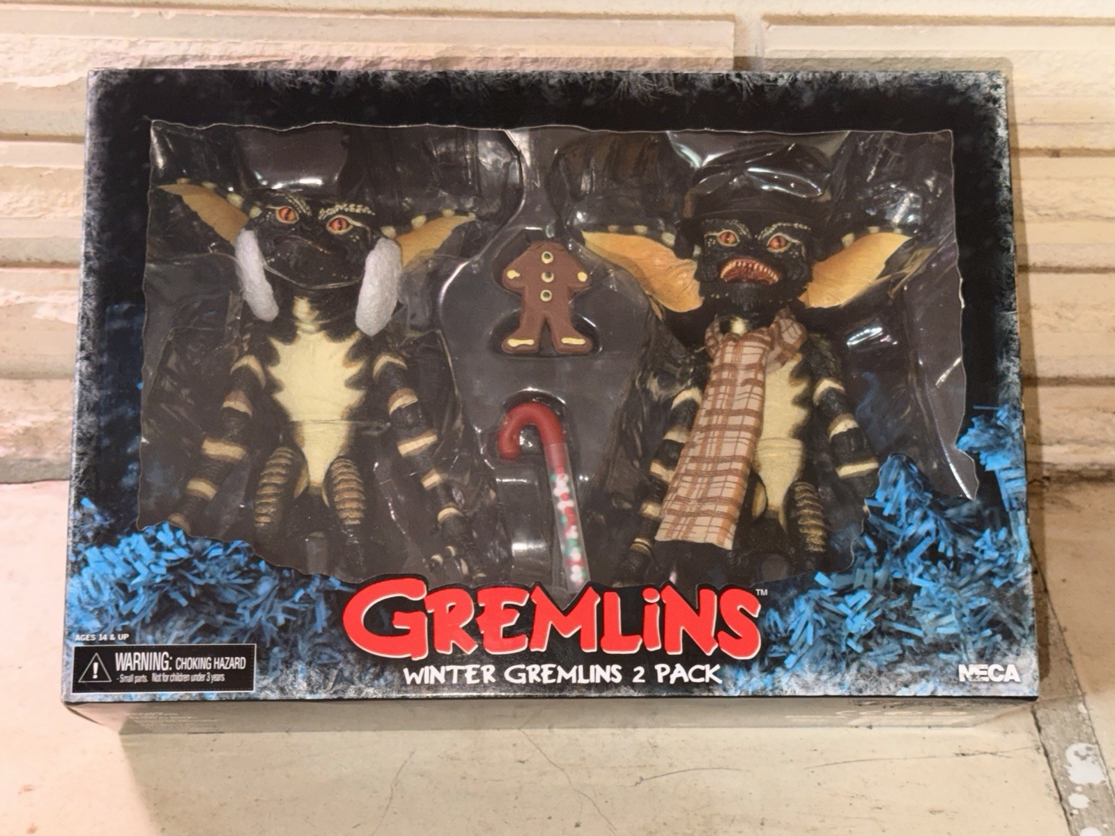 NECA Gremlins Winter Gremlins 2 Pack Figures w/ Accessories Candy Cane