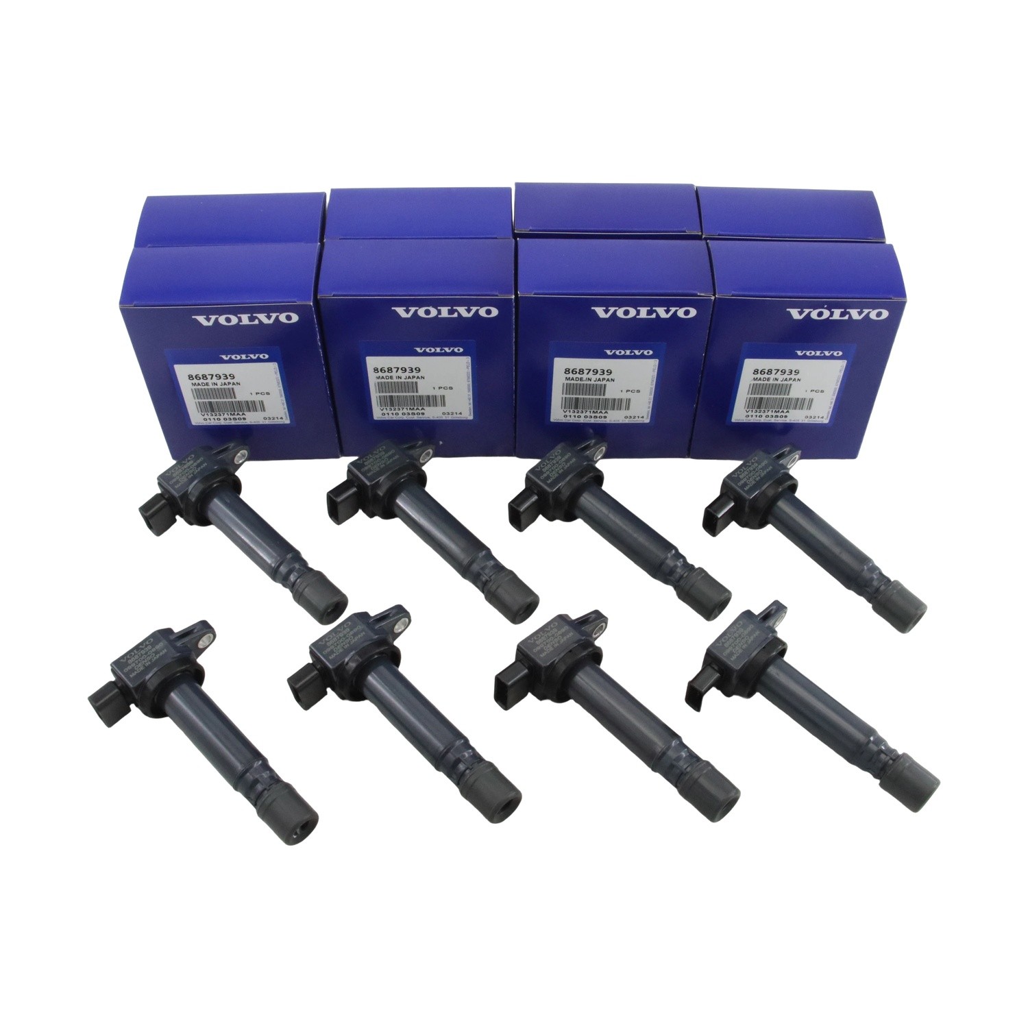 OEM 8687939 8PCS Ignition Coils For Volvo XC90 2005-2011 S80 2007-2010 V8 4.4L