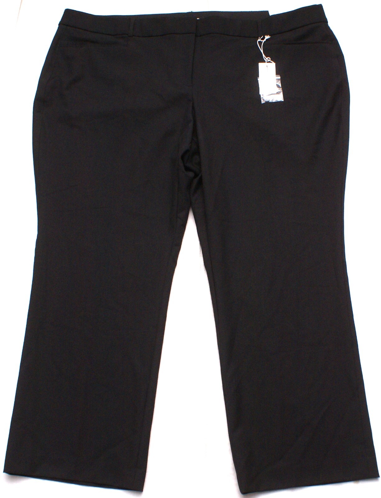 Lane Bryant The Allie Straight Leg Pants Womens 28R Black, Flex Waistband (51X30
