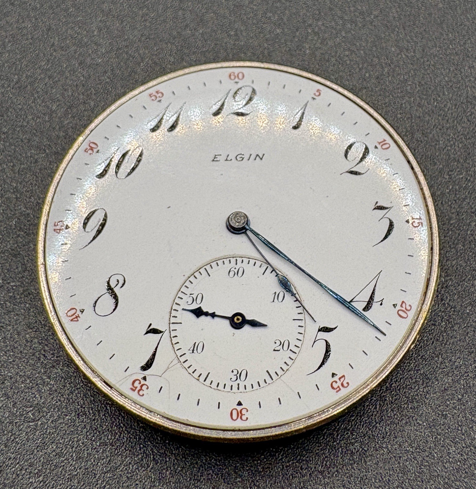 1912 Elgin National Watch Co 12S Pocket Watch Movement-Grade 314-15 Jewel