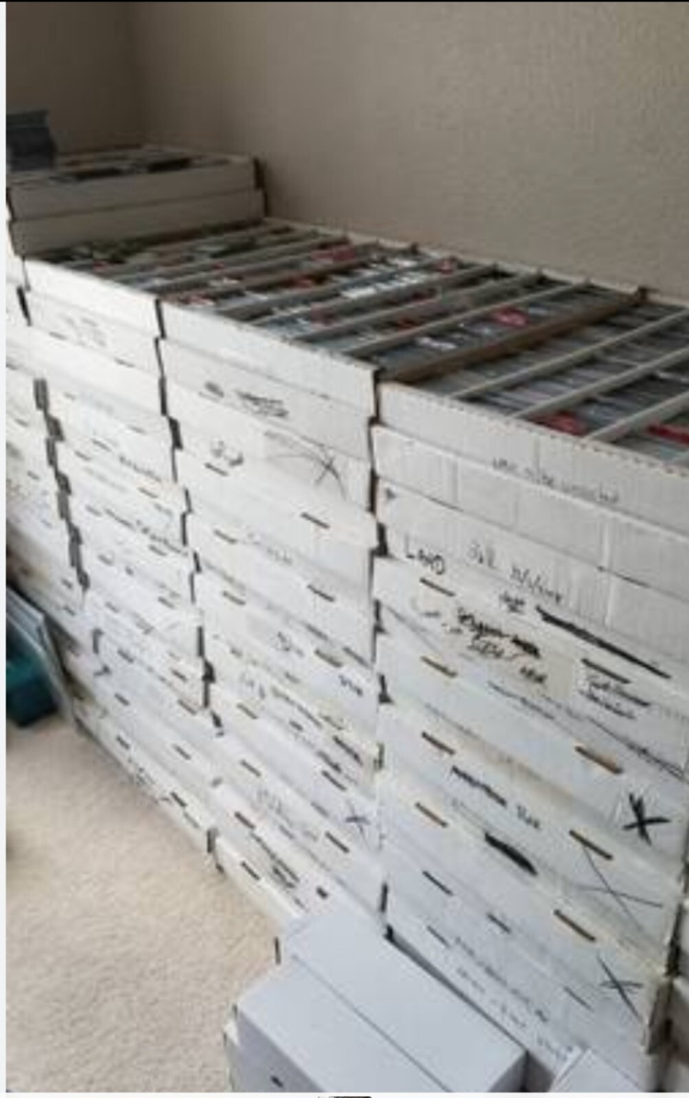 Huge MLB sportscards collection storage unit find Over 2 million cards Free S+H