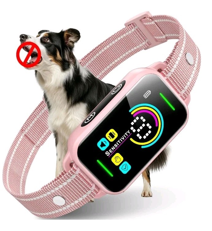 DINJOO Dog Bark Collar for Large/Medium/Small Dogs | Rechargeable Smart AI...