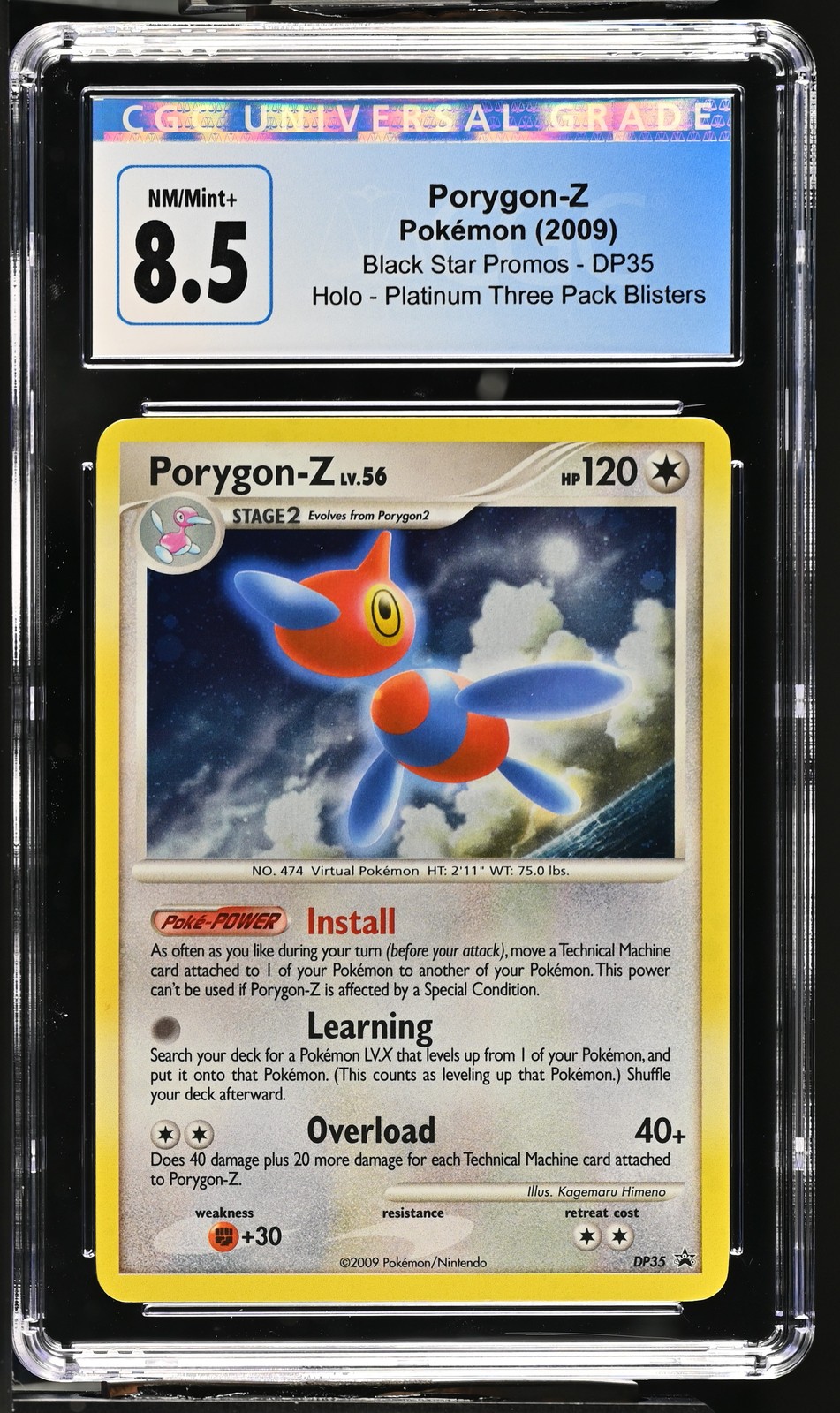 2009 Black Star Promos #DP35 Porygon-Z CGC 8.5 2009 Black Star Promos #DP35 Porygon-Z CGC 8.5