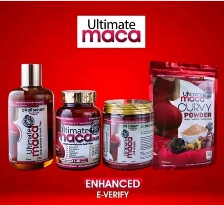 4pcs. Ultimate Maca natural sexy curves, cream, oil, powder & 120/cupcaps. 4pcs. Ultimate Maca natural sexy curves, cream, oil, powder & 120/cupcaps.