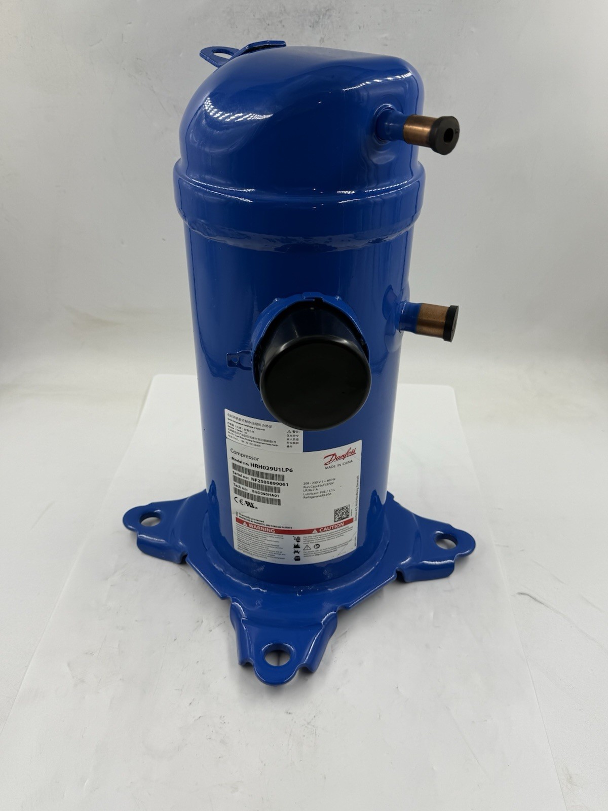 NEW Danfoss HRH029U1LP6 Compressor 2.5 Ton R410A 29,000 BTU 208-230V 1 Phase
