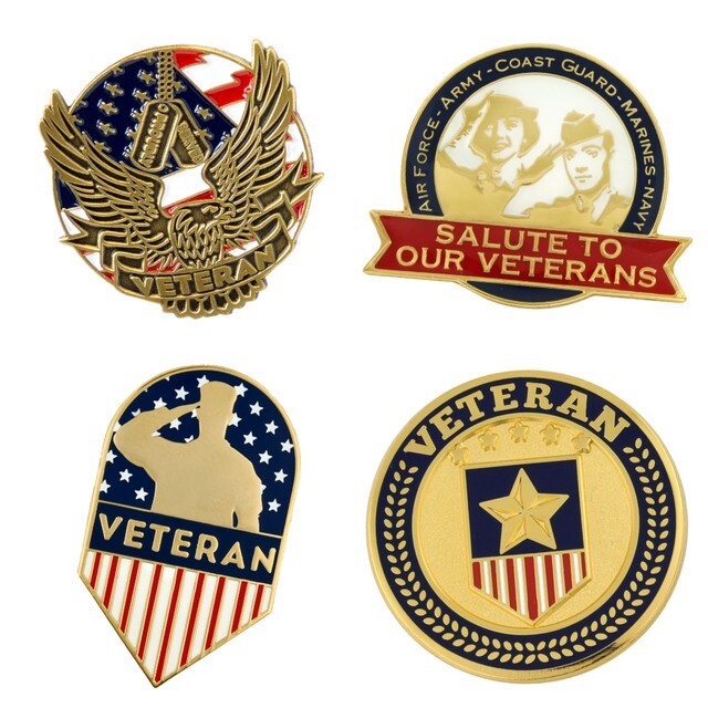 PinMart's Salute to Our Veterans 4-Pin Set