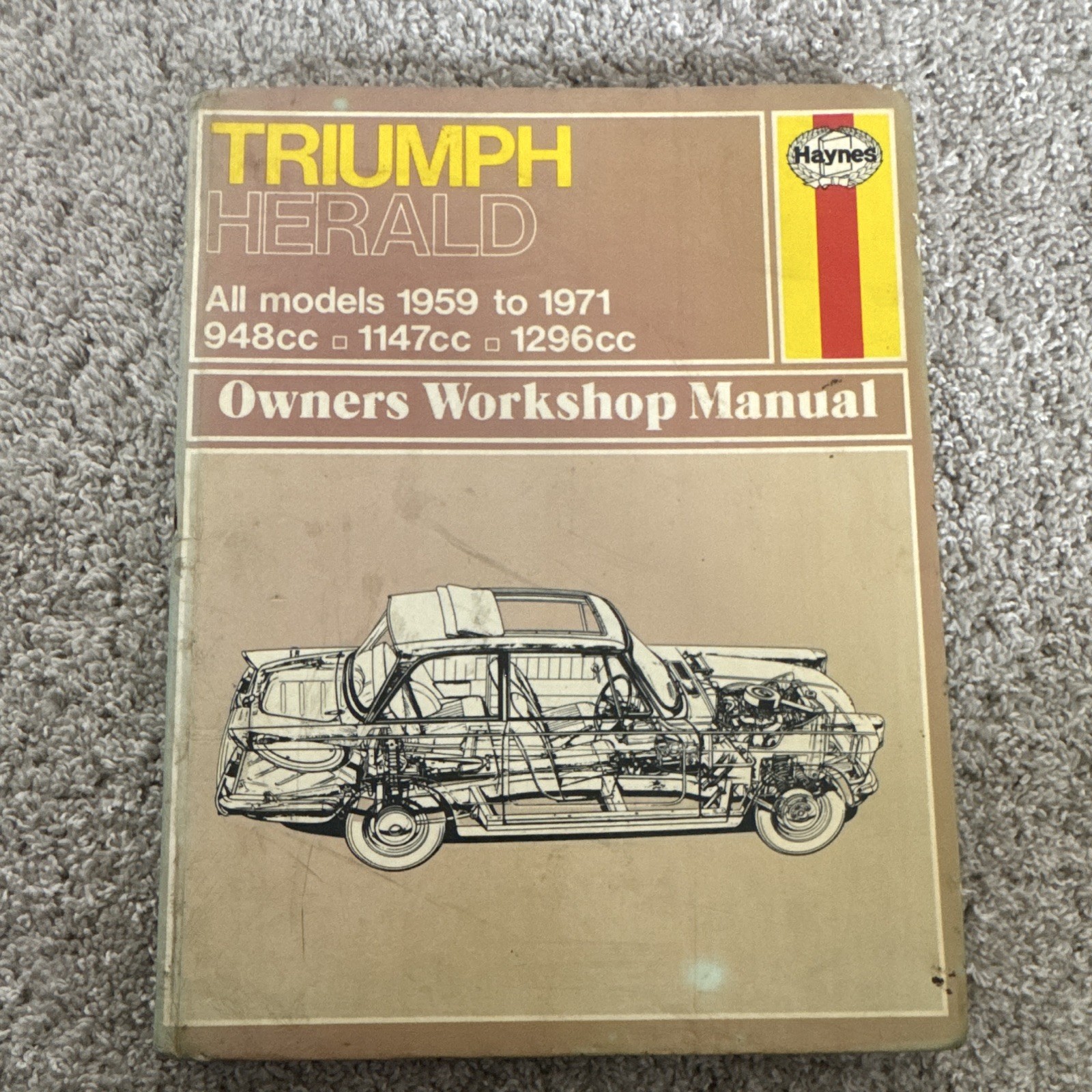 Haynes Triumph Herald Workshop Manual 1959-1971 948 1147 1296cc Classic Car