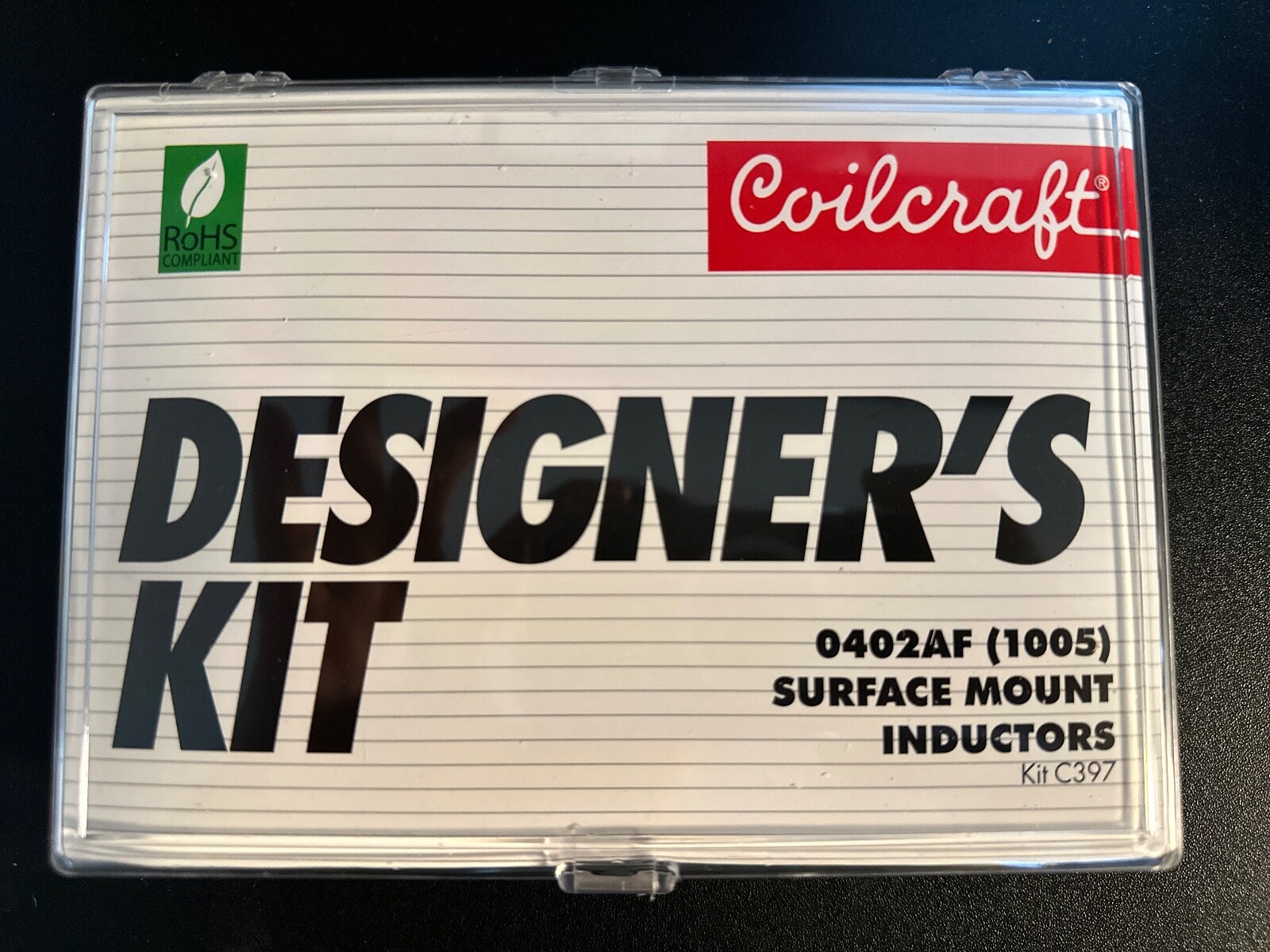 Designer\'s Kit C397, 0402AF chip inductors, RoHS Designer\'s Kit C397, 0402AF chip inductors, RoHS