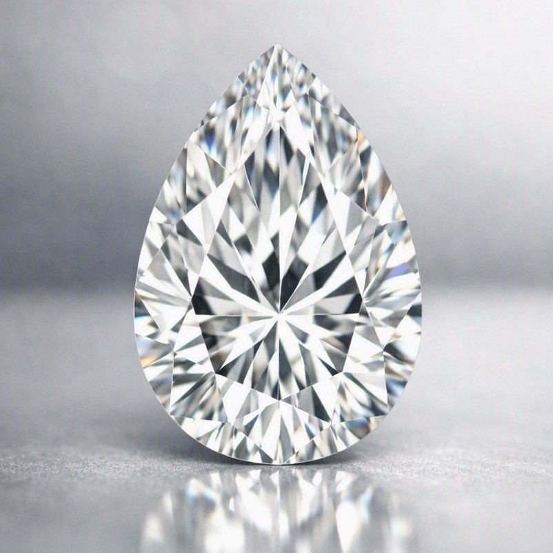 3 Carat Pear Lab Grown Diamond IGI Certified D/E/F VVS2 Clarity CVD Loose