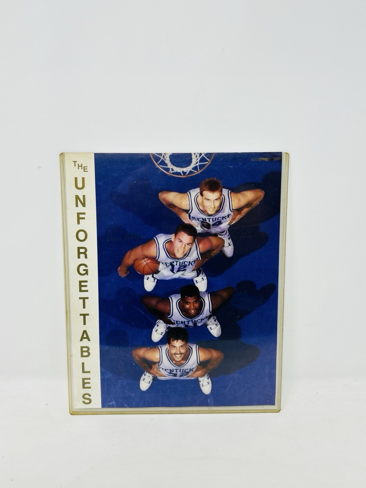 1992 Kentucky Wildcats The Unforgettables Signed Basketball Print UK B36 1992 Kentucky Wildcats The Unforgettables Signed Basketball Print UK B36