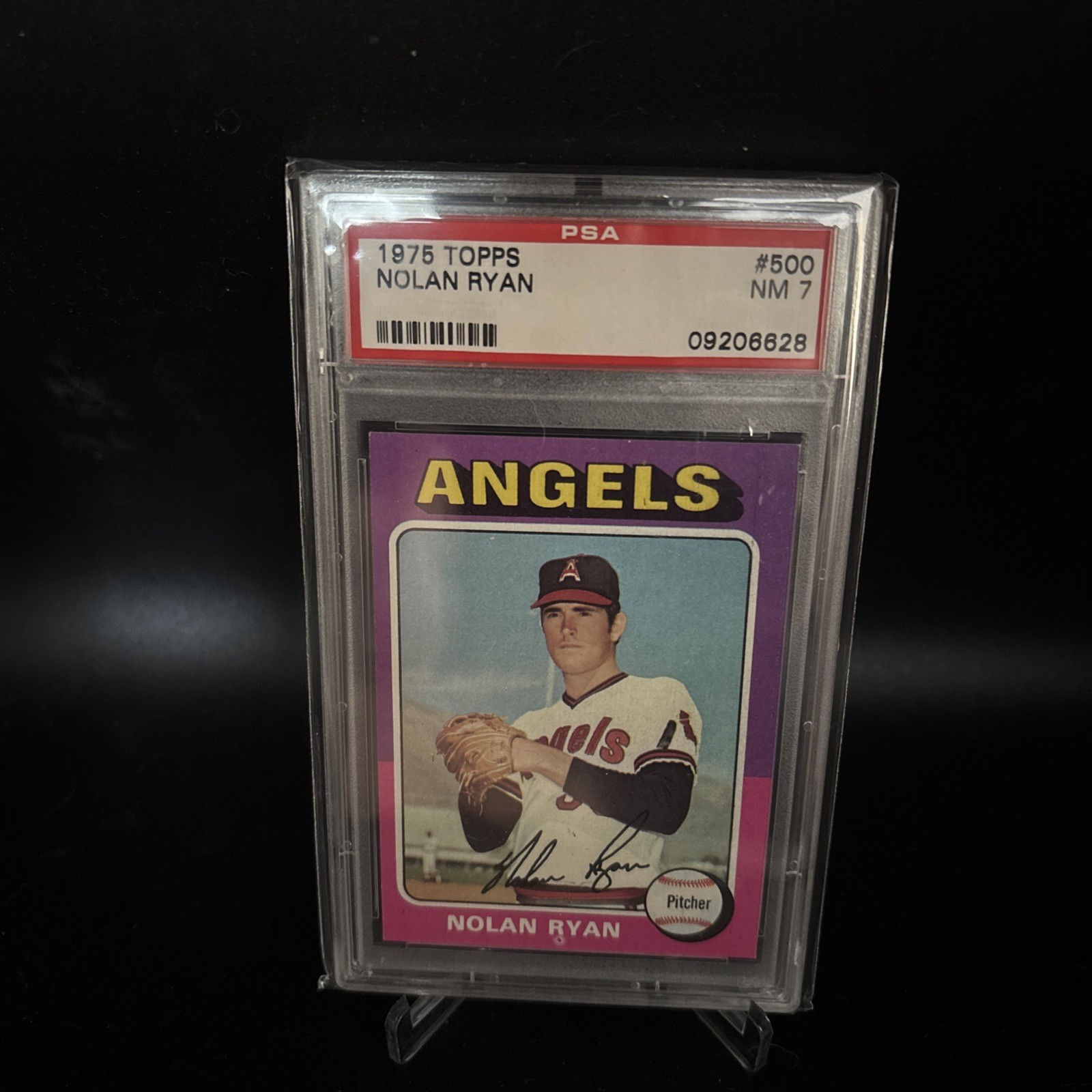 ~ 1975 Topps - Nolan Ryan #500 MINI - PSA 7 - NM ~ ~ 1975 Topps - Nolan Ryan #500 MINI - PSA 7 - NM ~