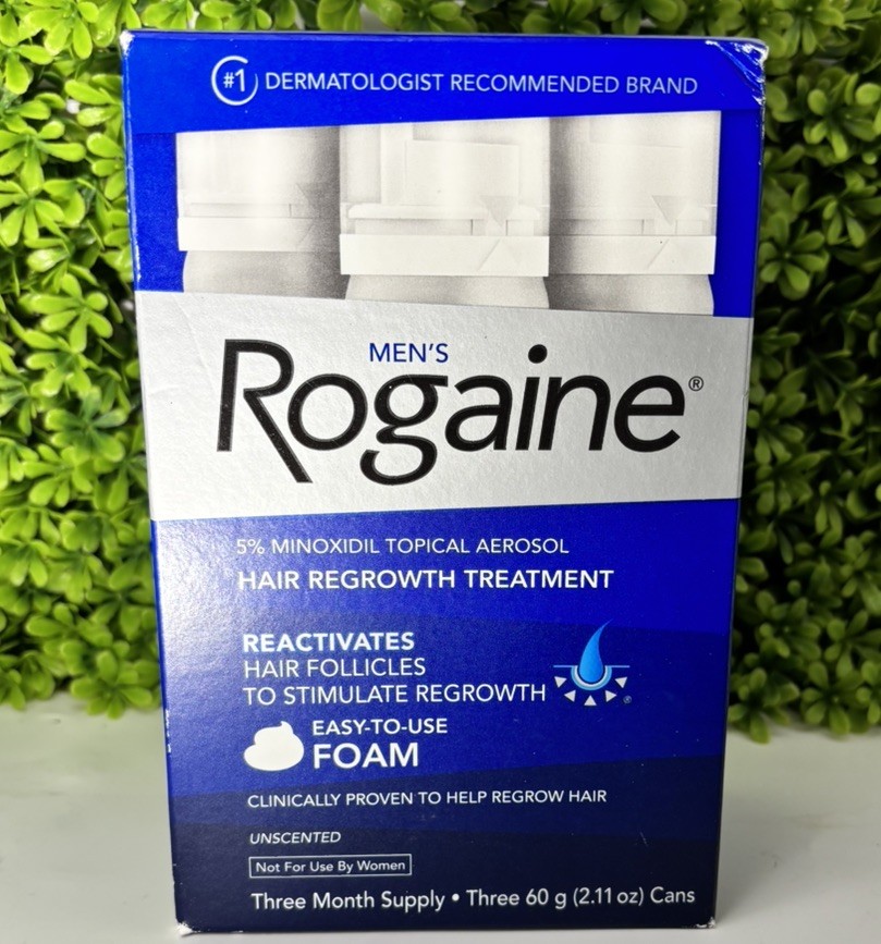 Rogaine Men’s 5% Minoxidil Foam Hair Regrowth Treatment, 3x2.11 oz, Exp 2028🔥 Rogaine Men’s 5% Minoxidil Foam Hair Regrowth Treatment, 3x2.11 oz, Exp 2028🔥