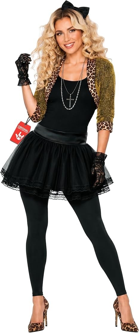 Women`s 80s Pop Star Diva Costume Ladies Celebrity Popstar Retro Outfit S - 3XL Women`s 80s Pop Star Diva Costume Ladies Celebrity Popstar Retro Outfit S - 3XL