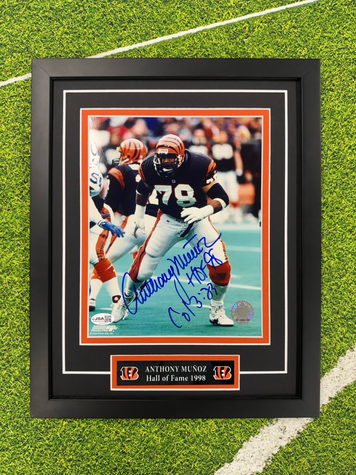Anthony Munoz Signed 8x10 Photo Jsa Auto Custom Framed Cincinnati Bengals Anthony Munoz Signed 8x10 Photo Jsa Auto Custom Framed Cincinnati Bengals