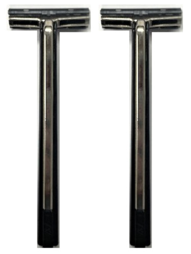 Gillette Trac II Razor Handle - Holds All Trac II Blades (2 Pack)