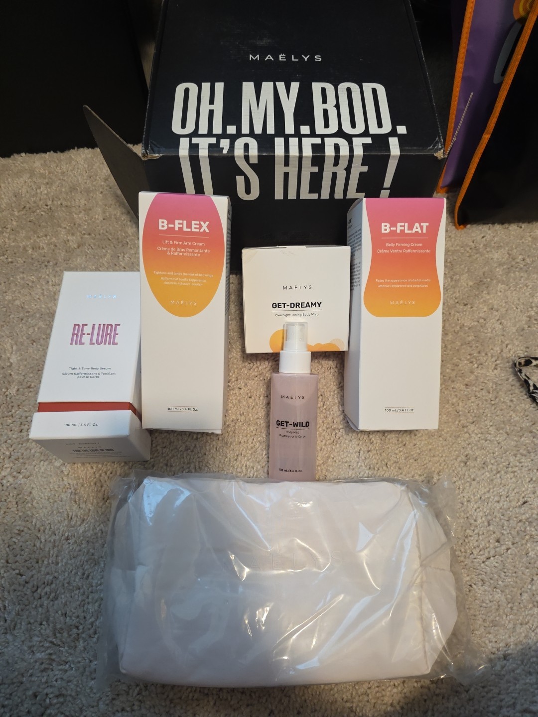 MAELYS 6 Piece Set B-FLEX + B-FLAT + RE-LURE + GET DREAMY GET WILD Anti Aging MAELYS 6 Piece Set B-FLEX + B-FLAT + RE-LURE + GET DREAMY GET WILD Anti Aging