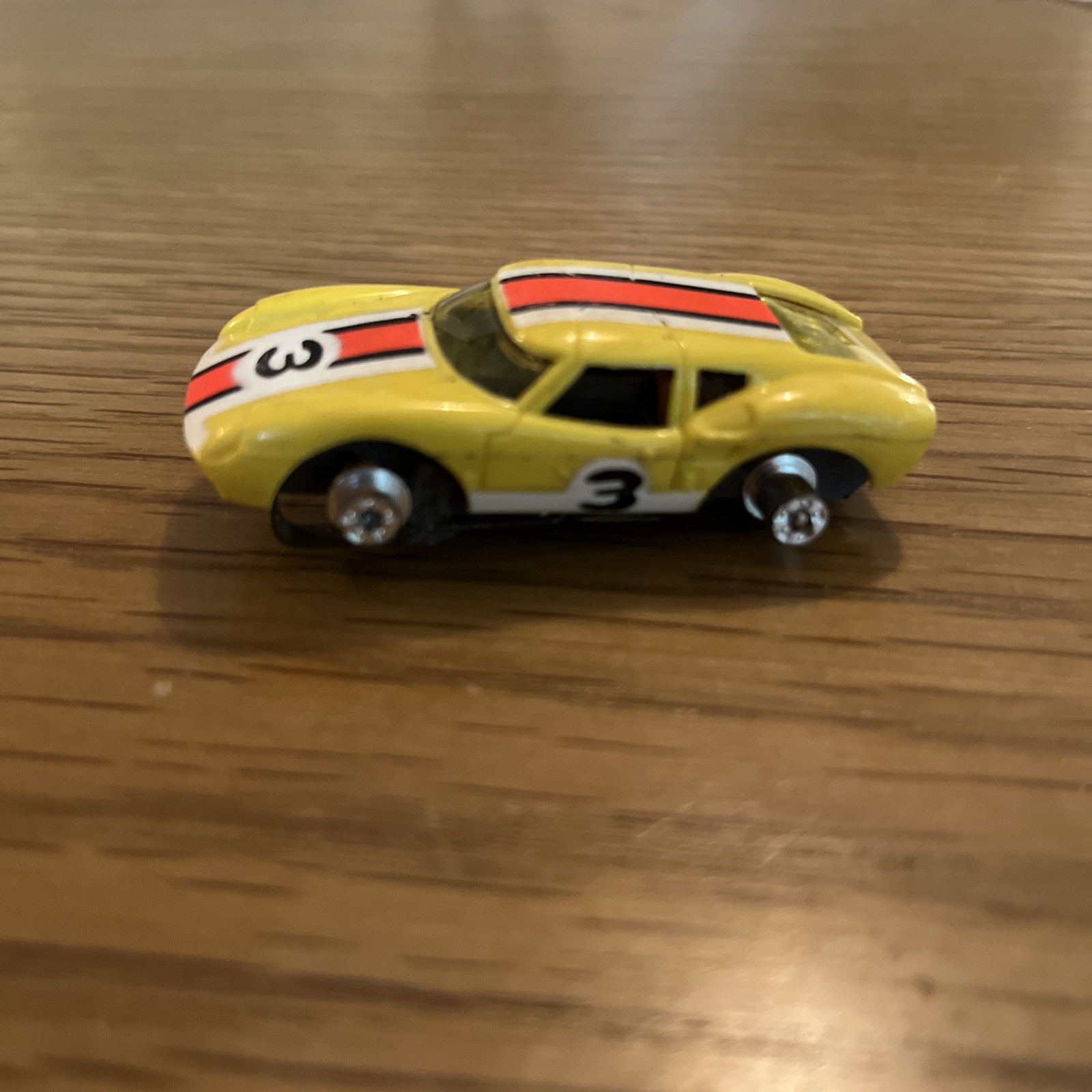 Vintage Aurora Slot Car HO Lola GT #3 Tuff Ones Yellow Vintage Aurora Slot Car HO Lola GT #3 Tuff Ones Yellow