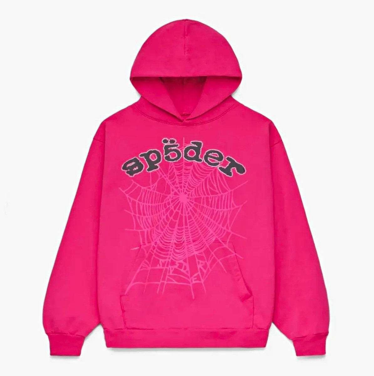 Sp5der Legacy Hoodie Pink and black Sp5der Legacy Hoodie Pink and black