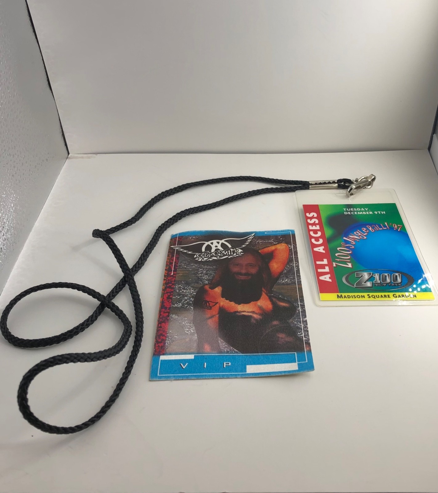 Aerosmith VIP Backstage pass & Jingle Ball '97 Backstage Pass