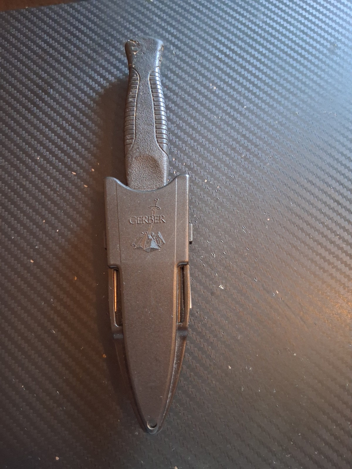 Vintage Gerber Guardian BackUp Boot Knife With Sheath Vintage Gerber Guardian BackUp Boot Knife With Sheath
