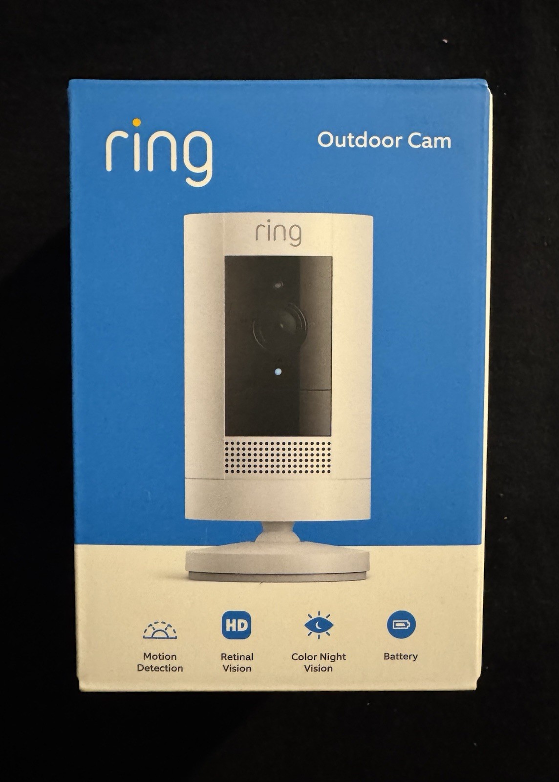 Ring Stick Up Cam Outdoor Wireless Security Camera White Brand New Seal Box