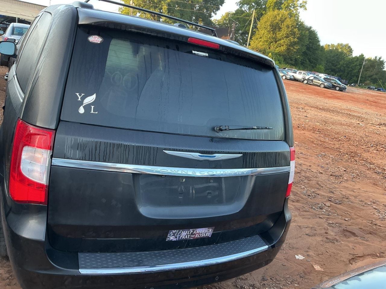 Trunk/Hatch/Tailgate Privacy Tint Glass Fits 11-16 TOWN & COUNTRY 5186324