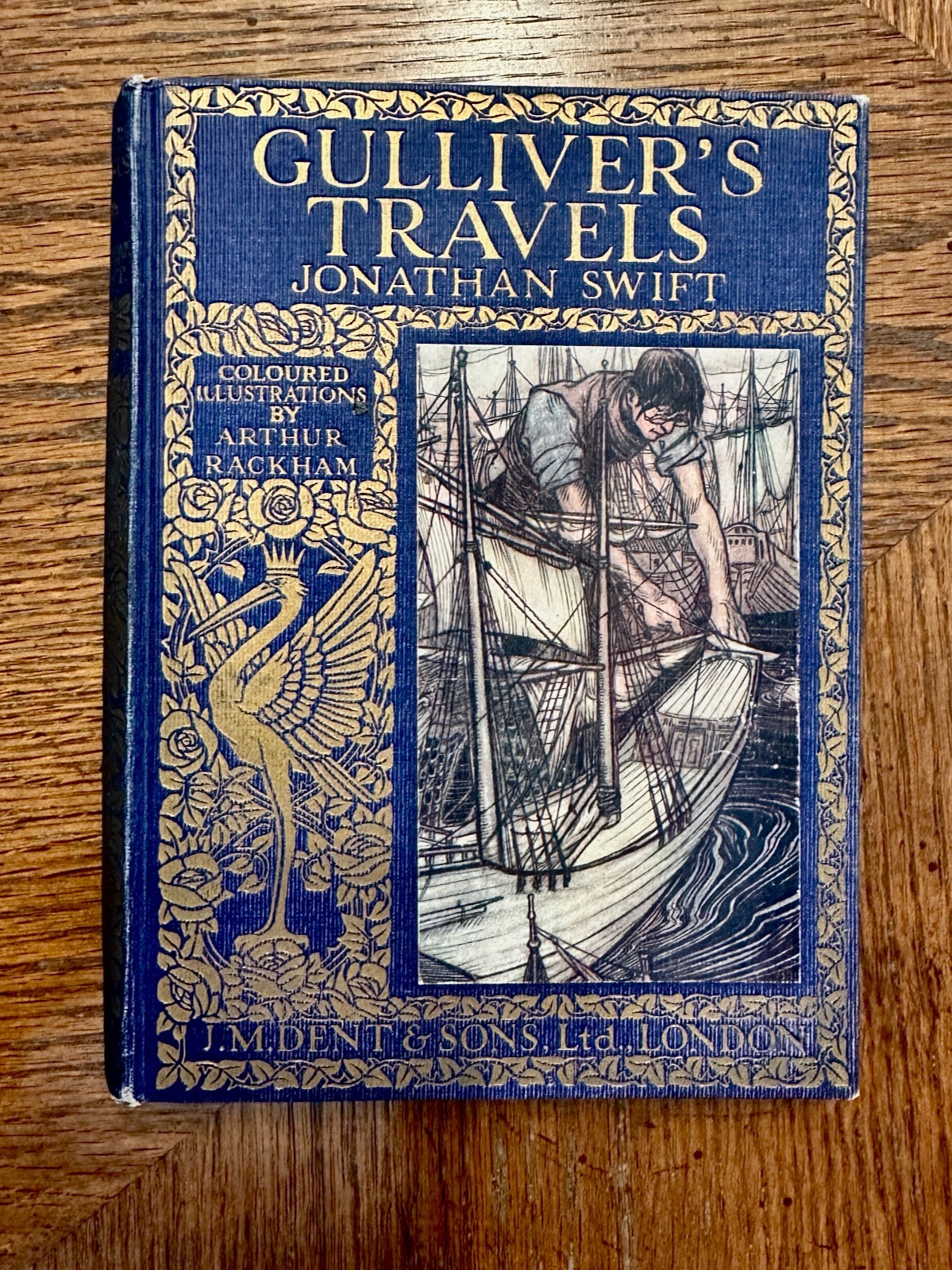 Antique c1915 Gulliver's Travels Arthur Rackham w/ Complete 8 Color Plates