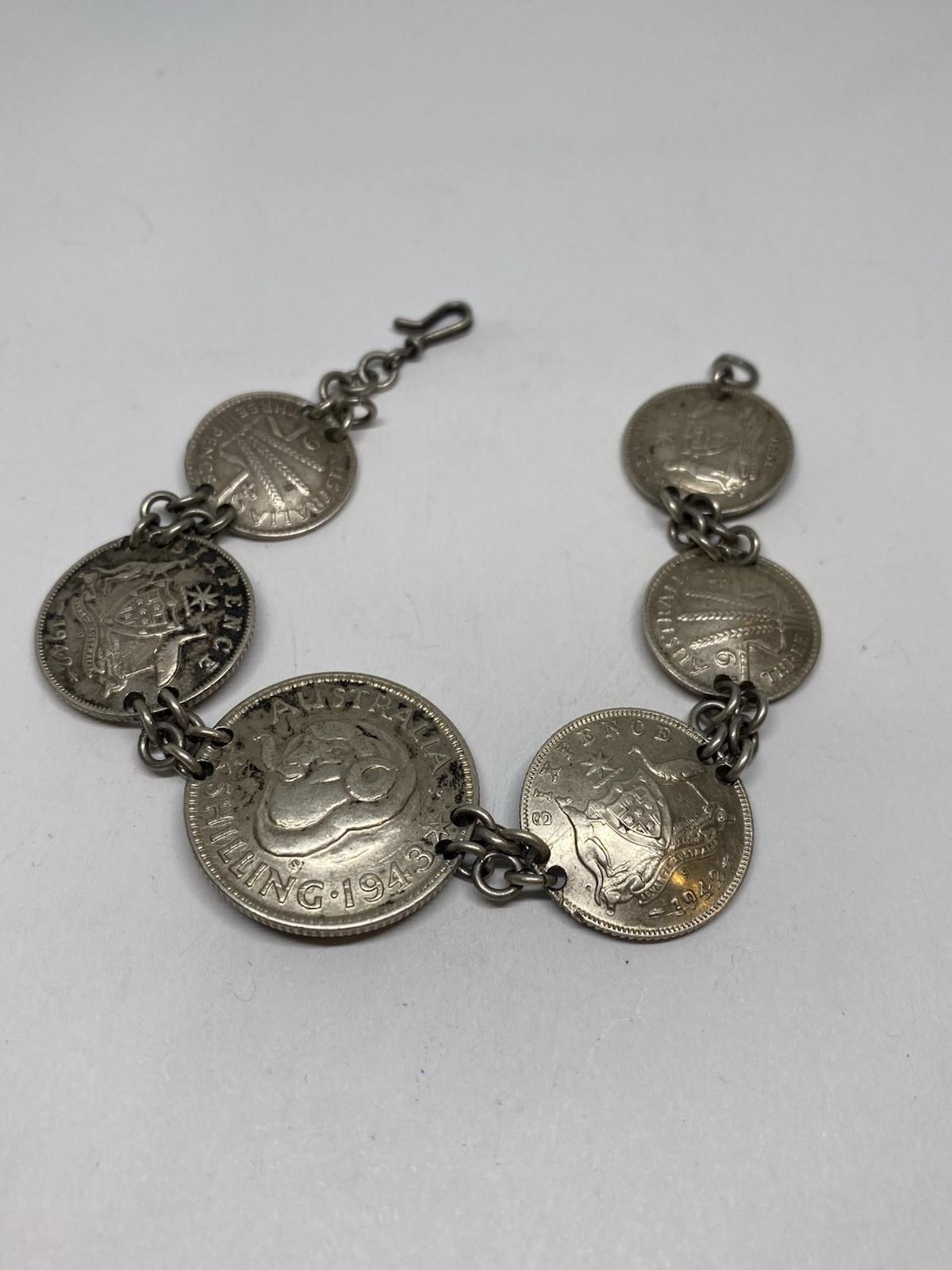 ANTIQUE MID CENTURY SCHILLING SILVER BRACELET 18g 6.5” HANDMADE BEAUTIFUL ANTIQUE MID CENTURY SCHILLING SILVER BRACELET 18g 6.5” HANDMADE BEAUTIFUL