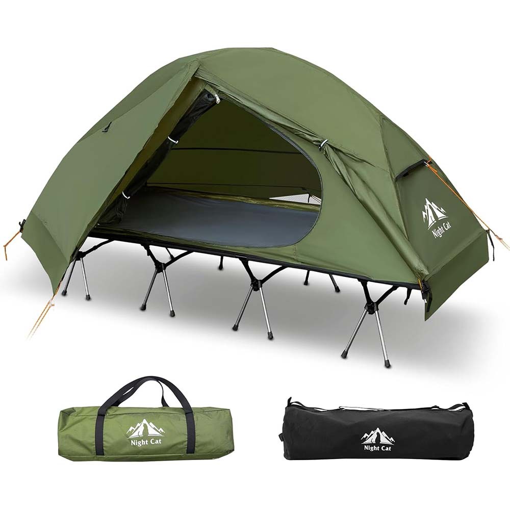 1 Person Portable Camping Cot Tent Sleeping Cot With Tent and Rain Covers 1 Person Portable Camping Cot Tent Sleeping Cot With Tent and Rain Covers