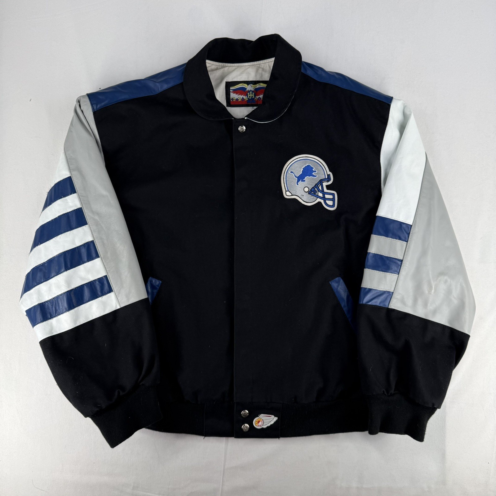 Vintage Jeff Hamilton Detroit Lions NFL Jacket Men’s Size XL Black 1990s JH Vintage Jeff Hamilton Detroit Lions NFL Jacket Men’s Size XL Black 1990s JH
