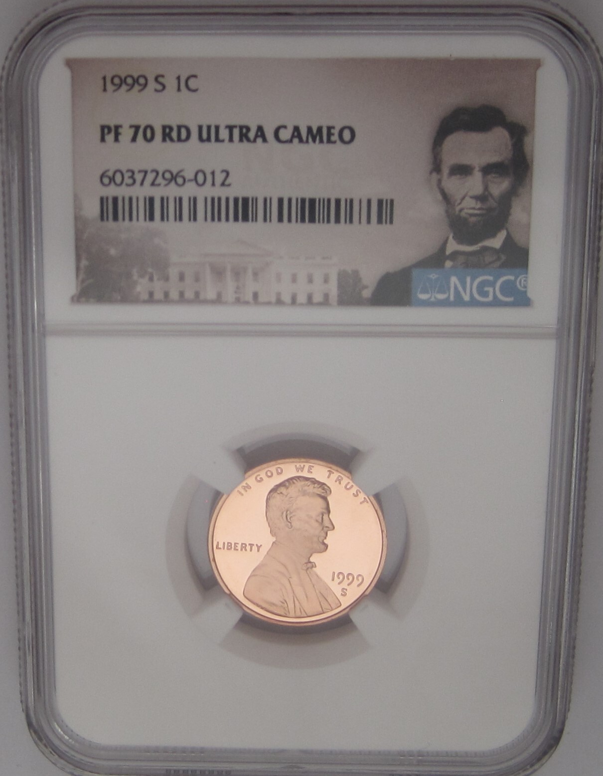 1999-S Lincoln Memorial Cent NGC PF70 RED ULTRA CAMEO = TOP GRADED PROOF