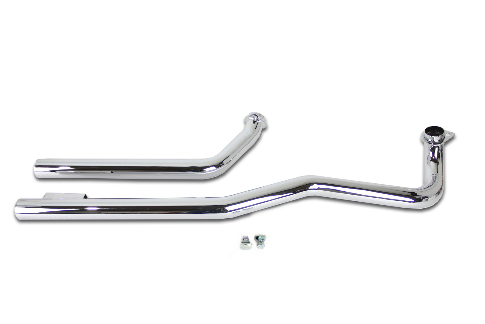 Shovelhead Exhaust Straight Pipe Set Chrome Shotgun fits Harley Davidson