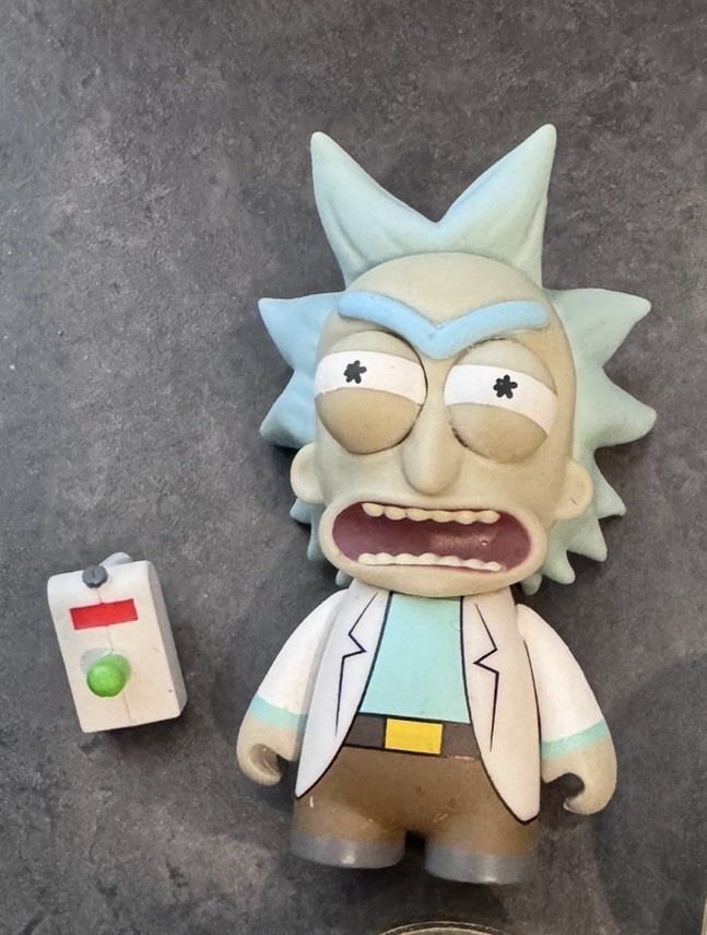 KIDROBOT ADULT SWIM 2017 ANGRY RICK AND MORTY SHOW CARTOON DESIGNER ART TOY Mini KIDROBOT ADULT SWIM 2017 ANGRY RICK AND MORTY SHOW CARTOON DESIGNER ART TOY Mini