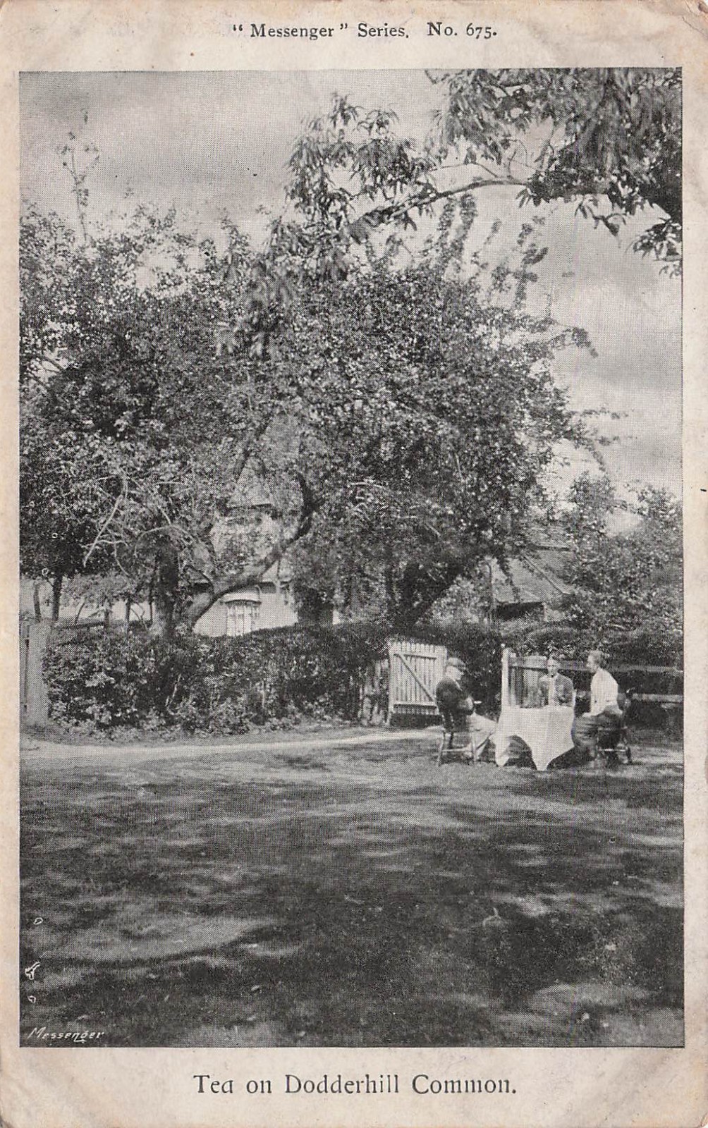 Worcestershire England Tea on Dodderhill Common Vtg Postcard J55