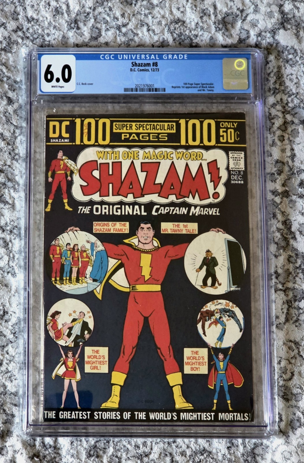 Shazam #8 CGC 6.0 (Marvel, 1973) 1st App Black Adam Bronze Age Reprint Shazam #8 CGC 6.0 (Marvel, 1973) 1st App Black Adam Bronze Age Reprint