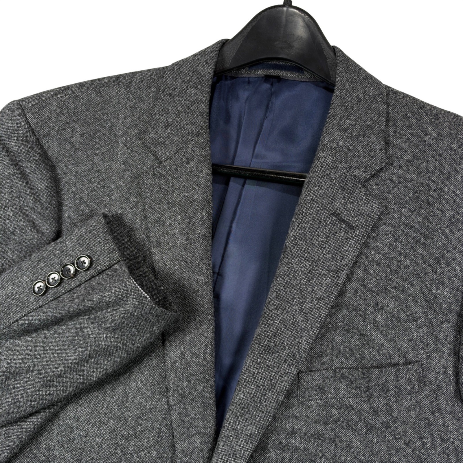 J.Crew Ludlow Blazer Mens 44R Grey Moon Tweed British Wool Suit Jacket J.Crew Ludlow Blazer Mens 44R Grey Moon Tweed British Wool Suit Jacket