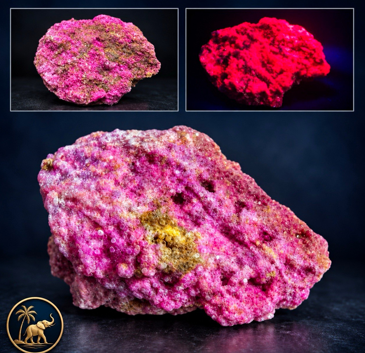 Honeycomb Ruby Corundum Rough Mineral Specimen UV Reactive Fluorescent 142g
