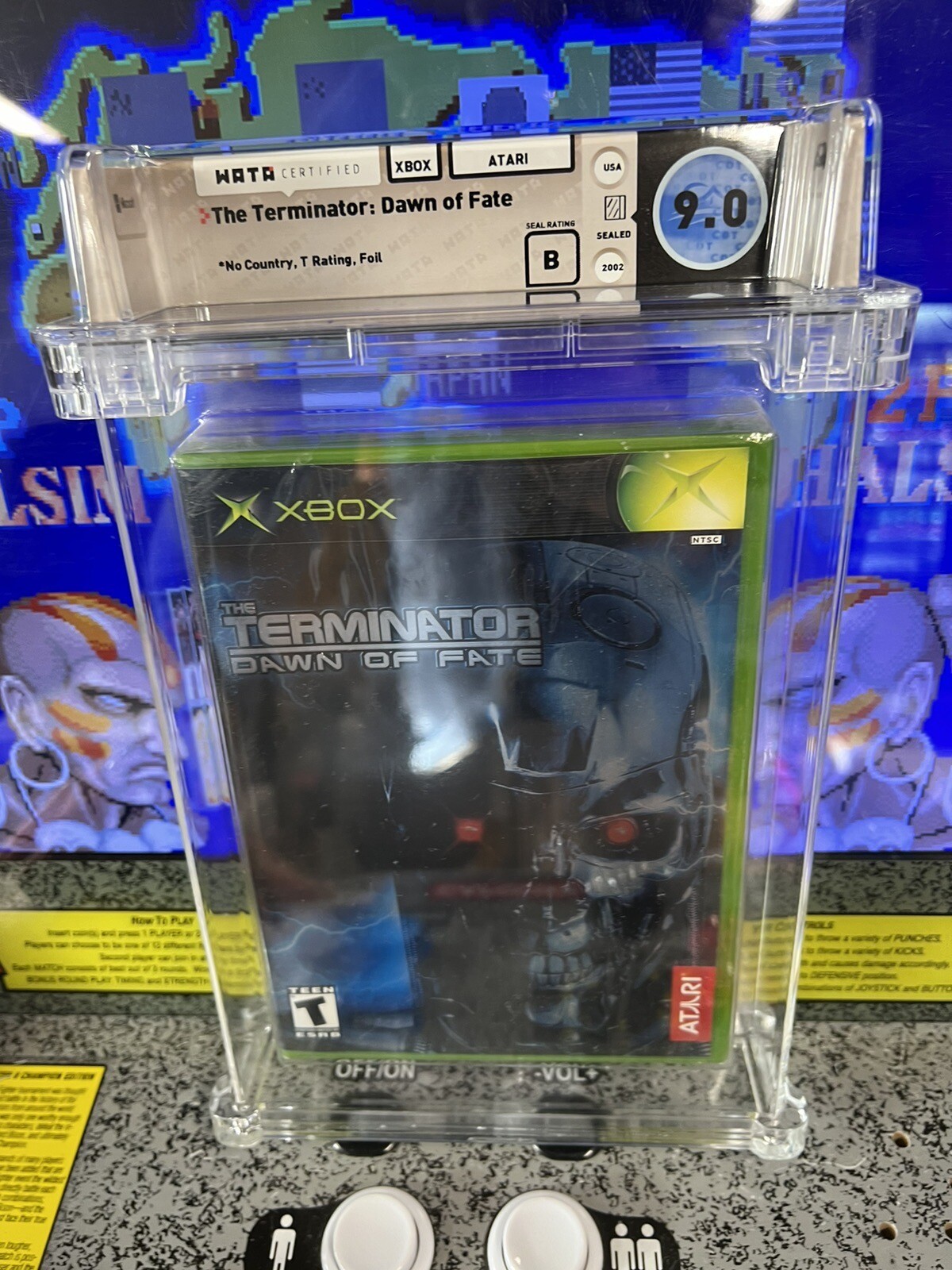 2002 XBOX The Terminator Dawn of Fate Graded WATA 9.0 B Sealed Schwarzenegger