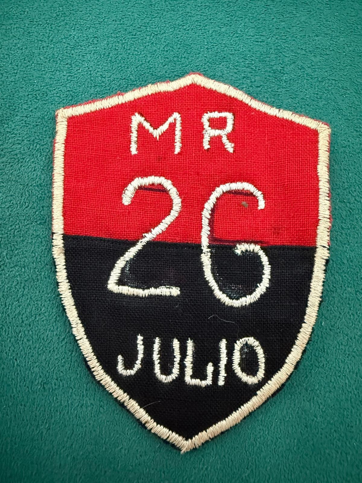 VINTAGE CUBAN PATCH JULY 26 MOVEMENT CUBA REPUBLIC REVOLUTION CAMILO CIENFUEGOS VINTAGE CUBAN PATCH JULY 26 MOVEMENT CUBA REPUBLIC REVOLUTION CAMILO CIENFUEGOS