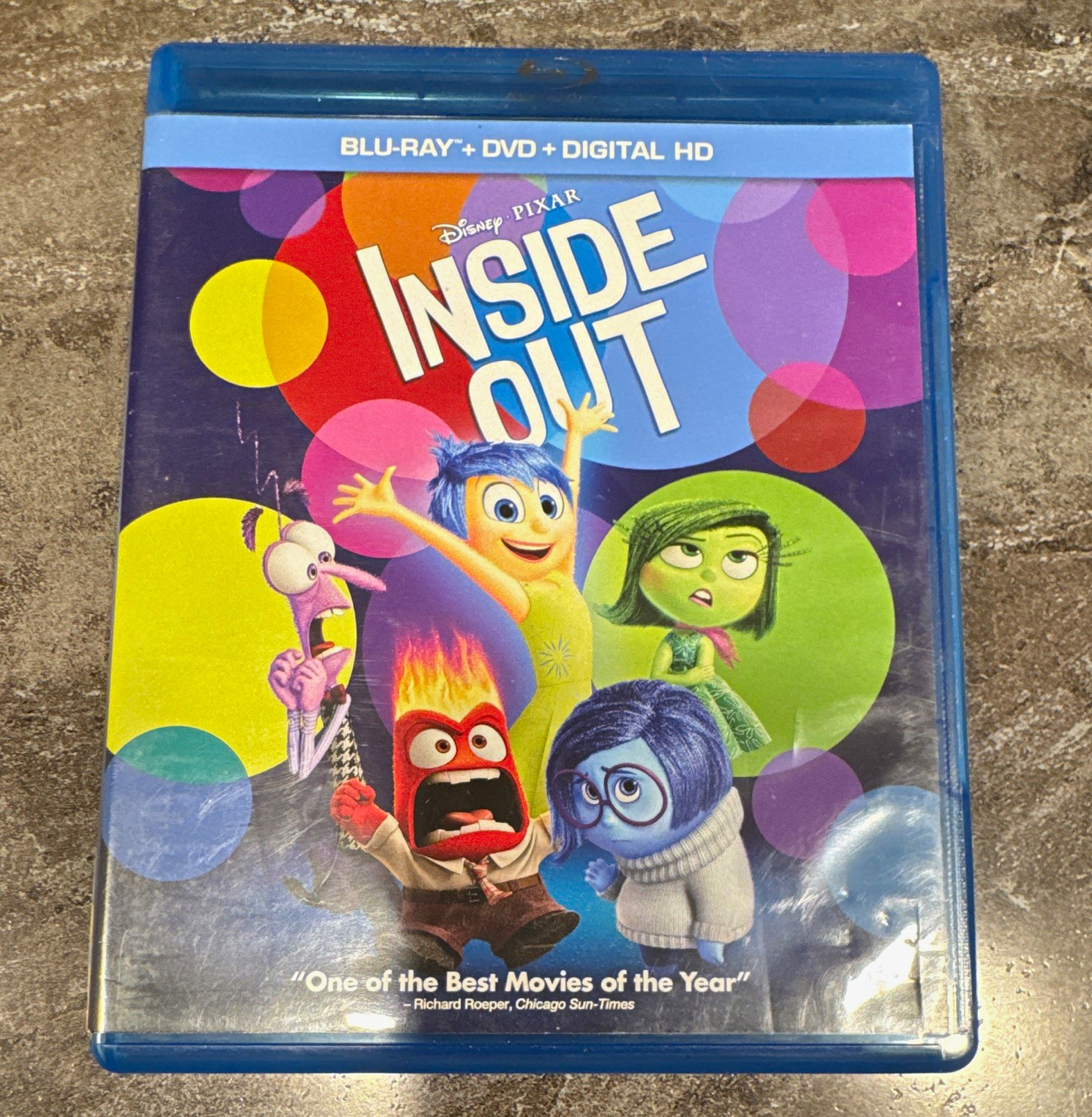 Disney Pixar Inside Out Blu-ray 3-Disc PG 2015 Bonus Content Animation Disney Pixar Inside Out Blu-ray 3-Disc PG 2015 Bonus Content Animation