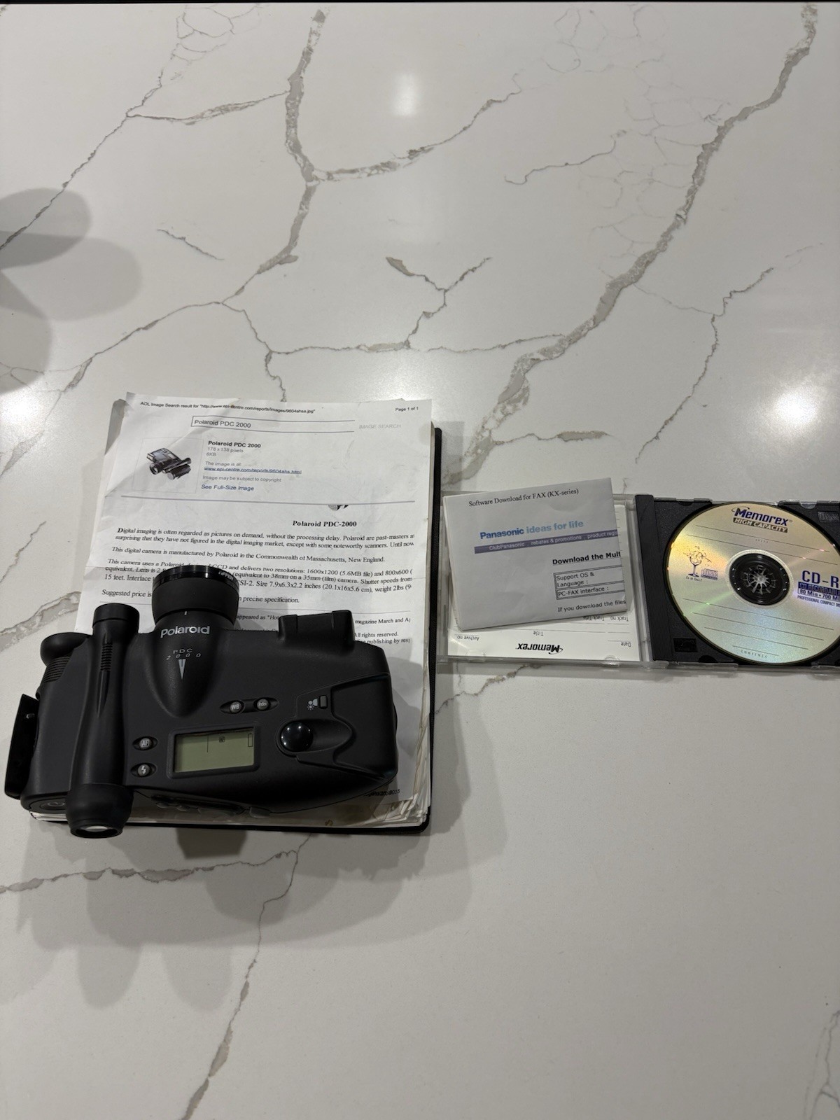 Vintage Polaroid PDC 2000 Digital Camera With Manual Vintage Polaroid PDC 2000 Digital Camera With Manual